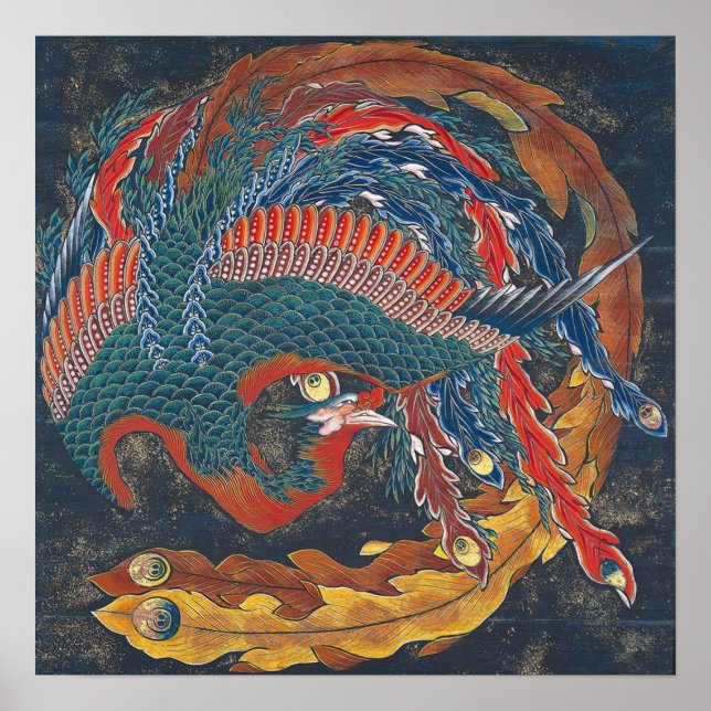 Hokusai - Matsuri Yatai Phoenix Poster (Front)