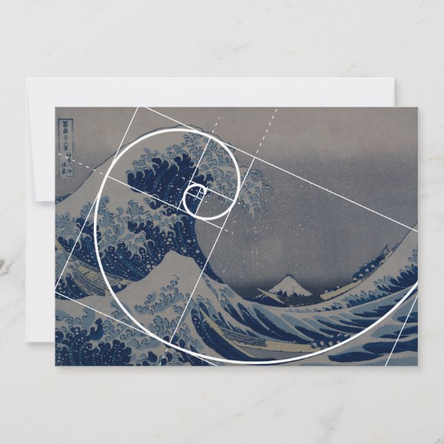 Hokusai Meets Fibonacci, Golden Ratio (Front)