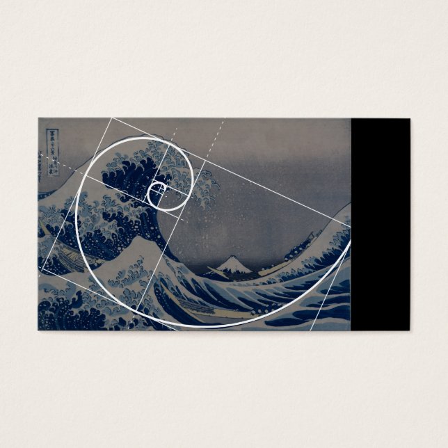 Hokusai Meets Fibonacci, Golden Ratio (Front)