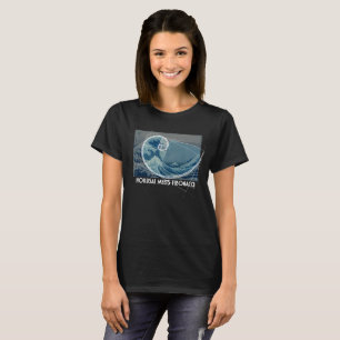 Hokusai Meets Fibonacci with Numerical Sequence T-Shirt