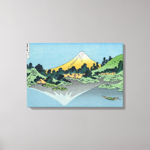 Hokusai - Mount Fuji Reflects in Lake Kawaguchi Canvas Print