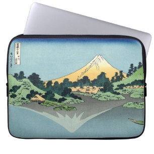 Hokusai Mount Fuji reflects in Lake Kawaguchi  Laptop Sleeve