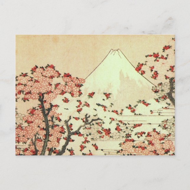 Hokusai Mt. Fuji Japanese Art Postcard (Front)