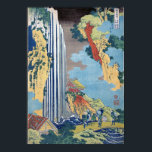Hokusai - Ono Waterfall, Kisokaido Poster<br><div class="desc">Ono Waterfall,  Kisokaido by Katsushika Hokusai. For more poster-ready images from Zedign Art Series Book 71 "Katsushika Hokusai - Paintings & Drawings Vol 3",  visit https://art.zedign.com/posters/</div>