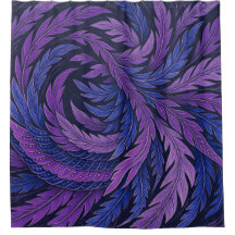 Hokusai Phoenix Motif Japanese Art Shower Curtain