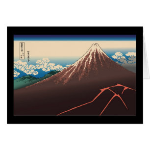 Hokusai Rainstorm Beneath the Summit