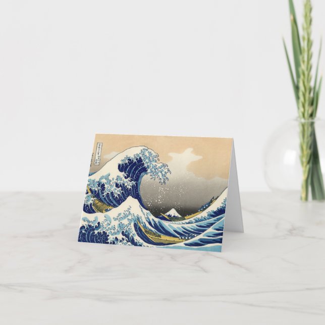 Hokusai The Great Wave Note Card (Front)