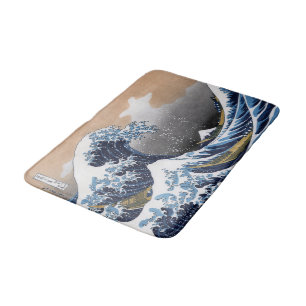 Hokusai , "The Great Wave off Kanagawa" Bath Mat