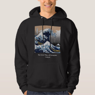 Hokusai , "The Great Wave off Kanagawa" Hoodie
