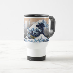 Hokusai , "The Great Wave off Kanagawa" Travel Mug
