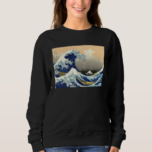 Hokusai The great wave off kanagawa Vintage Japane Sweatshirt