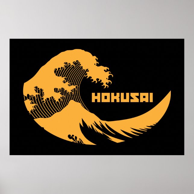 Hokusai - The Great Wave Poster (Front)