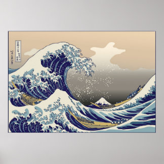 Hokusai The Great Wave Poster