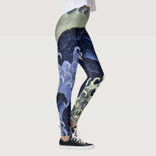 Hokusai Wave 1 Leggings