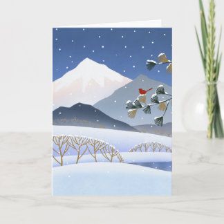 Hokusai - Winter Trees Card