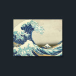 Hokusai's The Great Wave off Kanagawa Canvas Print<br><div class="desc">c. 1829-32,  colour woodcut,  Katsushika Hokusai (~October 31,  1760 – May 10,  1849) was a Japanese artist,  ukiyo-e painter and printmaker of the Edo period.</div>