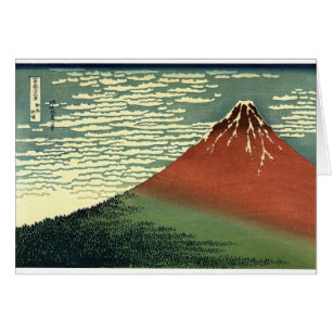 Hokusai's Ukiyo-e South Wind Clear Sky or Red Fuji