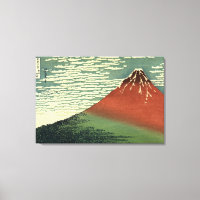 Hokusai's Ukiyo-e South Wind Clear Sky or Red Fuji