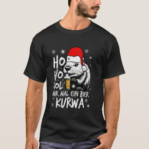 HOL MIR MAL EIN Bier KURWA Christmas sweater beave