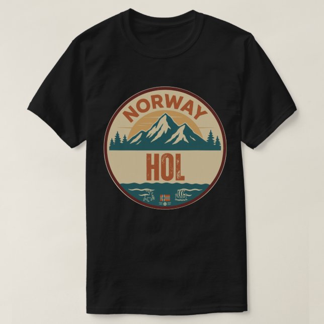 Hol, Norge Norway T-Shirt (Design Front)