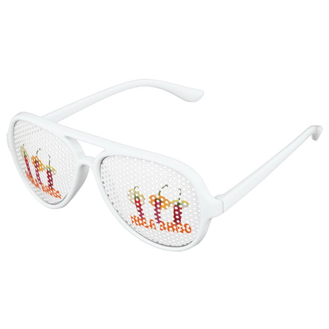 Hola Amigo Aviator Sunglasses (Angled)