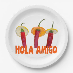 Hola Amigo Paper Plate