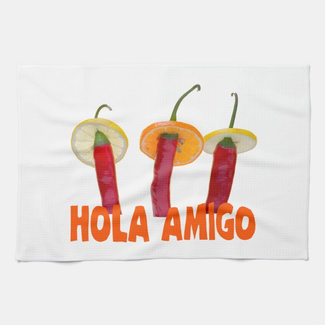 Hola Amigo Tea Towel (Horizontal)