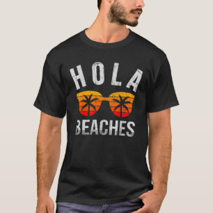 Hola Beaches Tank Top Funny Beach Vacation Summer