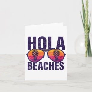 Hola Beaches Upside Down Pineapple Swinger Card