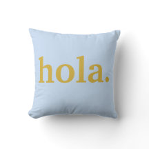 Hola Gold Script & Blue