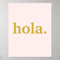 Hola Gold Script & Pink 