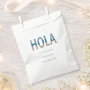 Hola Mexico Beach Tropical Destination Wedding Favour Bags