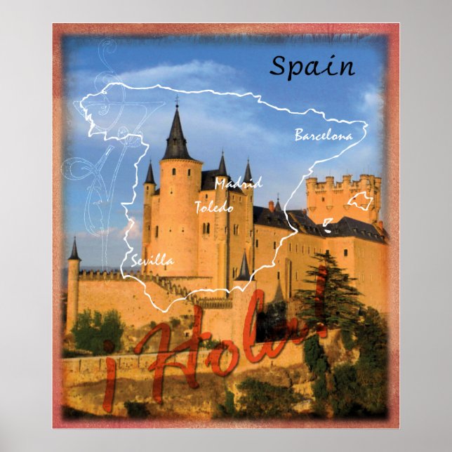 Hola Spain Poster (Front)