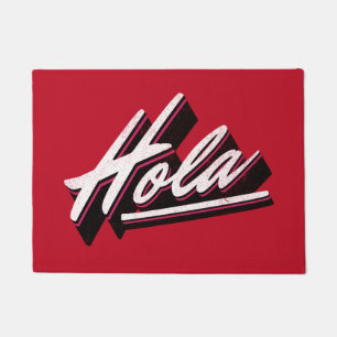 Hola text design doormat