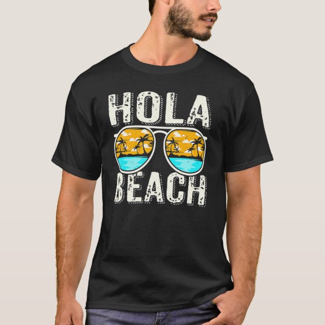 Hola Vacation Summer Tropical Geta T-Shirt (Front)
