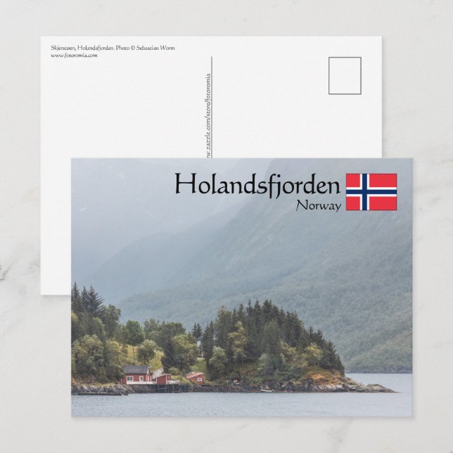 Holandsfjorden Norway Postcard (Front/Back)