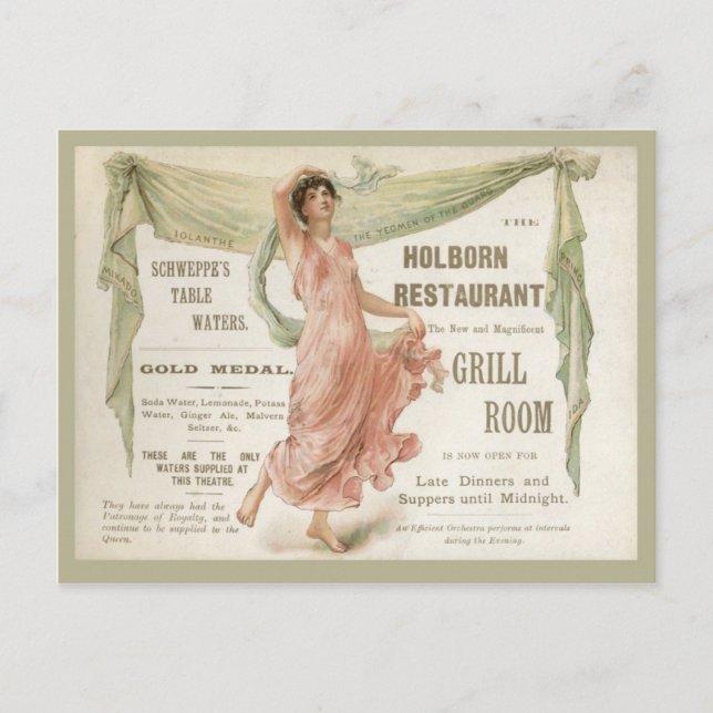 Holborn Restaurant Postcard (Front)