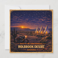 Holbrook Arizona 100 Year Desert Wigwam Night