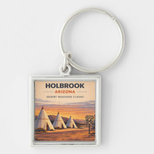 Holbrook Route 66 Arizona Travel Keepsake Gift Key Ring
