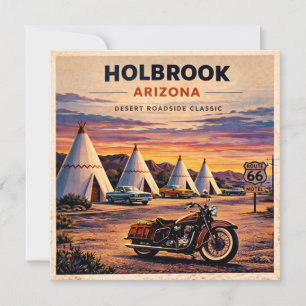 Holbrook Route 66 Arizona Travel Stationery Gift