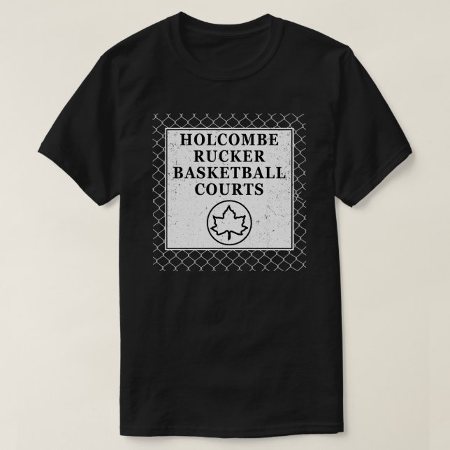 Holcombe Rucker Basketball Courts -Park Sign on Ch T-Shirt (Design Front)