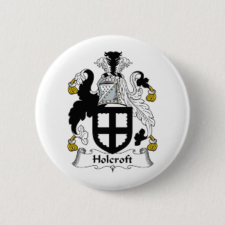 Holcroft Family Crest 6 Cm Round Badge