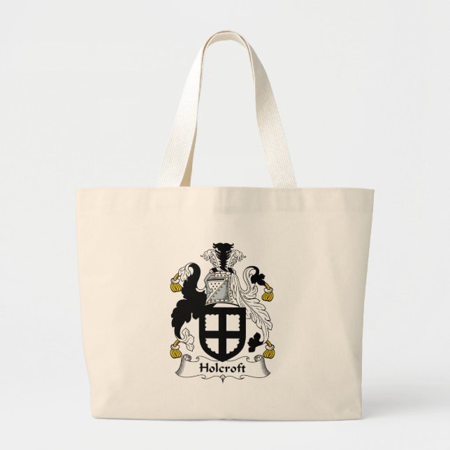 Holcroft Family Crest Large Tote Bag (Front)