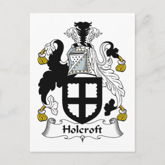 Holcroft Family Crest Postcard