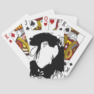 Hold Her Hair Back Playing Cards