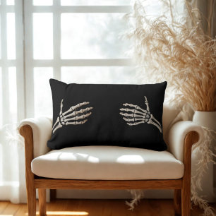 Hold Me Funny Halloween Skeleton Decorative Party  Lumbar Cushion