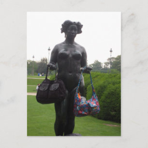 Hold my bags please postcard