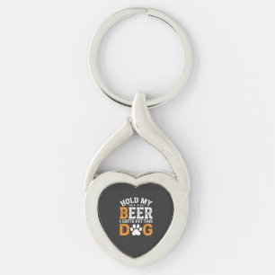 Hold My Beer Dog Lover Key Ring