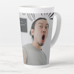 Hold On It’s My Turn! – Comic Expression Design Latte Mug