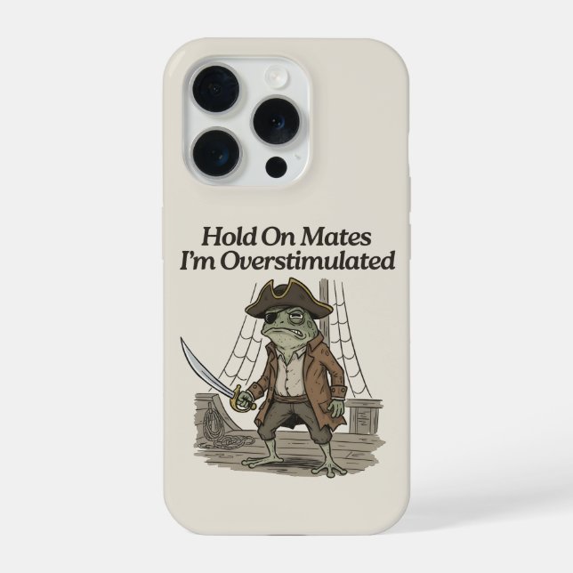 Hold On Mates Frog Autism Awareness iPhone Case (Back)